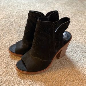 Vince Camuto peep toe booties